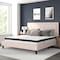 Flash Furniture King Size Beige Fabric Platform Bed with Mattress SL-BM10-20-GG - alternate 1